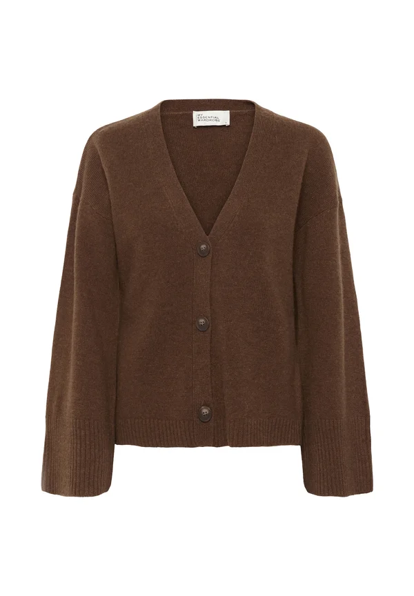 Strickjacke - tobacco brown
