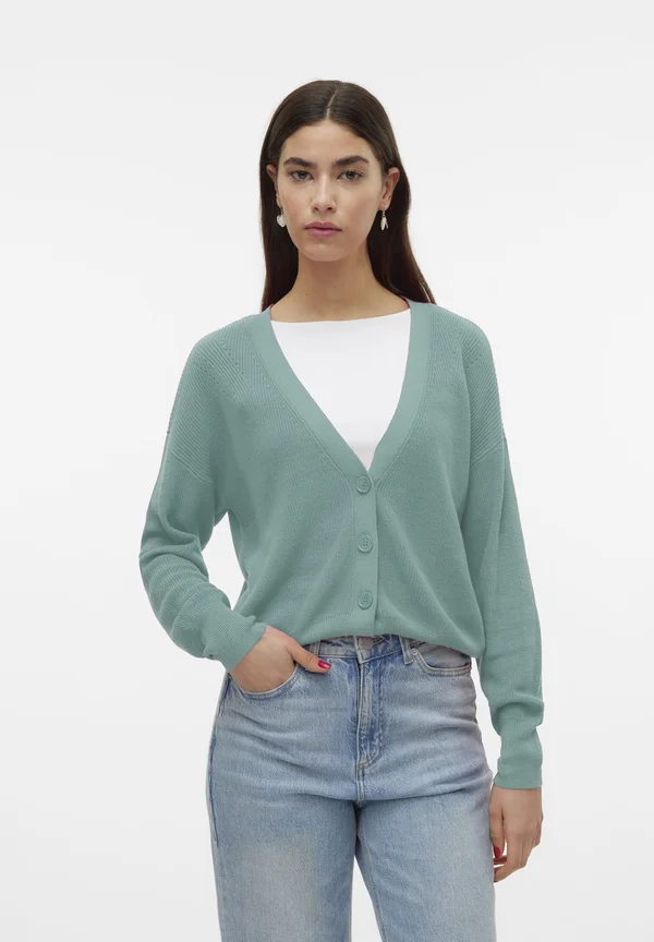 Strickjacke - türkis
