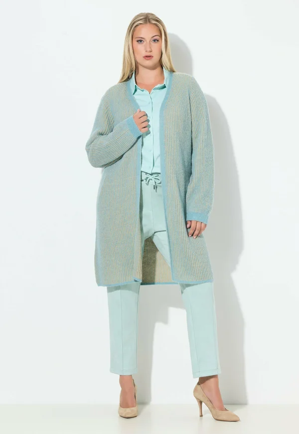 Strickjacke - turquoise