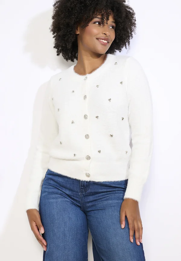 Strickjacke - vanilla white