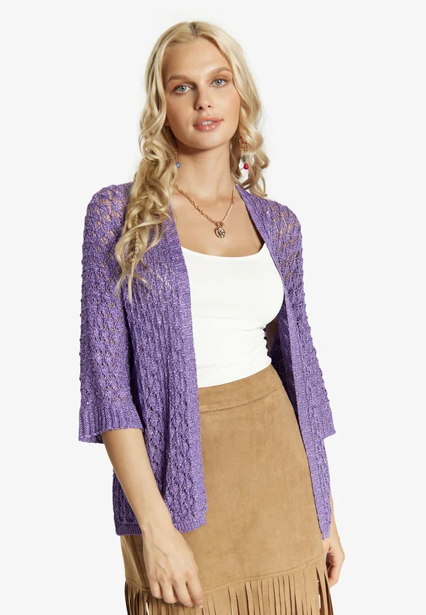 Strickjacke - violett