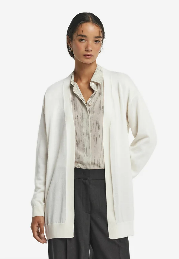 Strickjacke - weiß  white