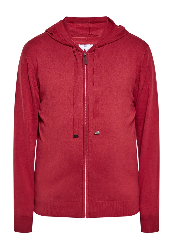 Strickjacke - weinrot