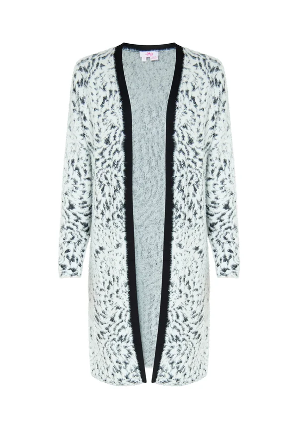 Strickjacke - weiss/schwarz