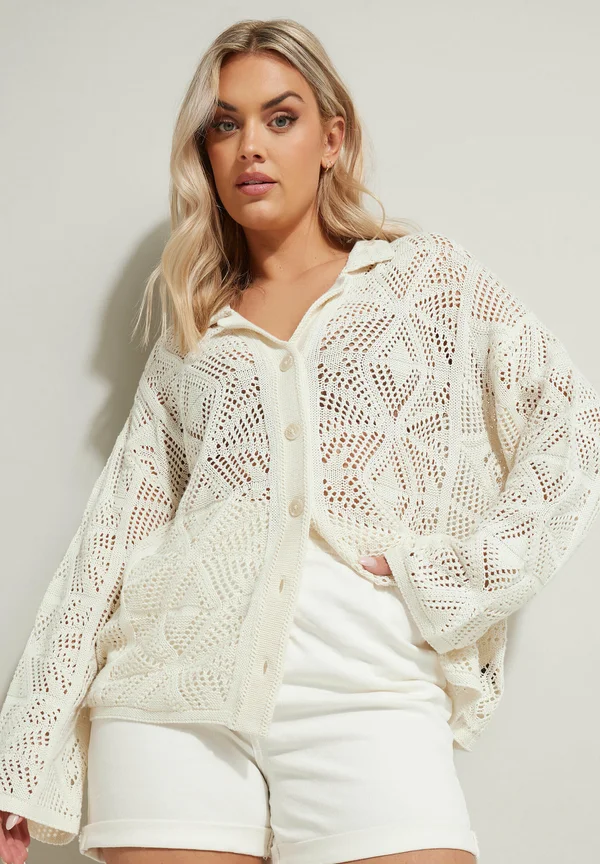 Strickjacke - white