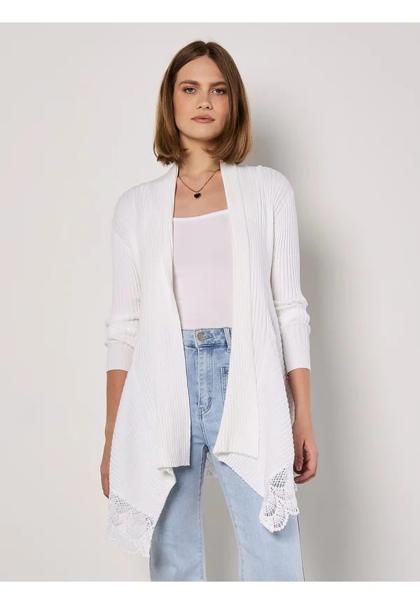 Strickjacke - white