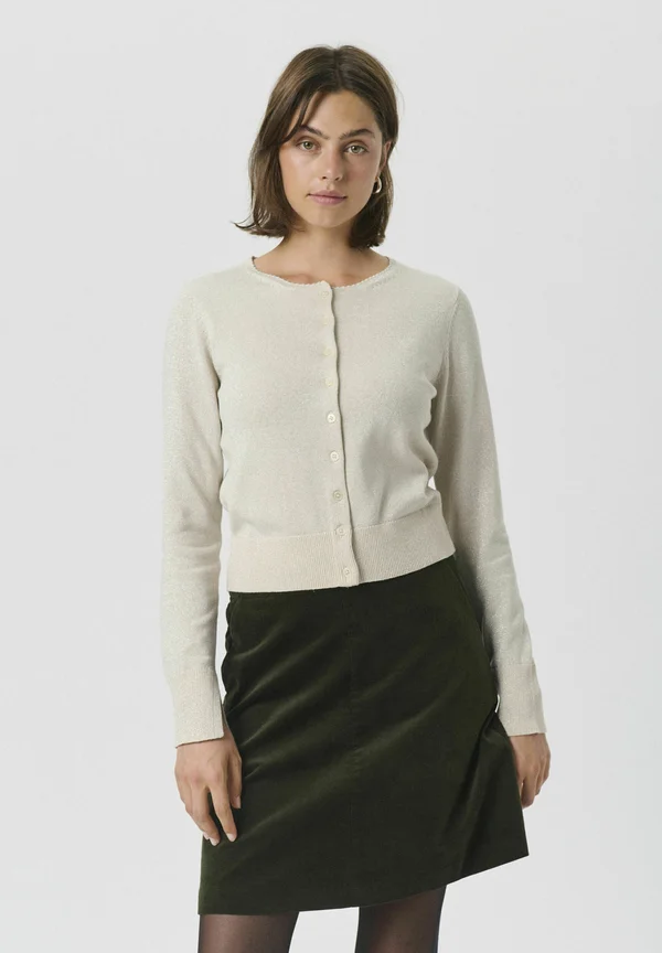 Strickjacke - whitecap gray with lurex