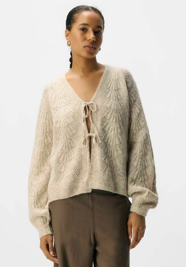 Strickjacke - white/sand