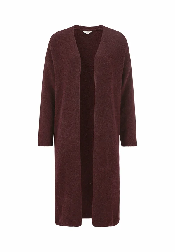 Strickjacke - wine-red melange