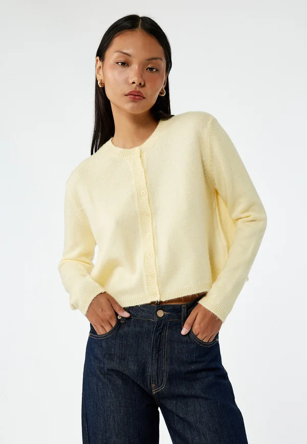 Strickjacke - yellow