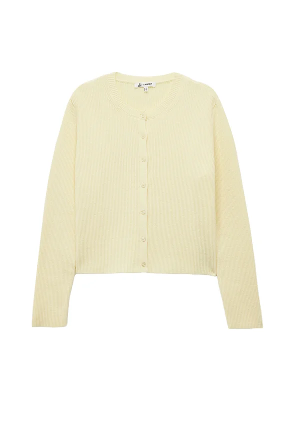 Strickjacke - yellow