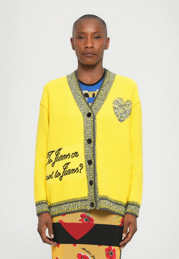 Strickjacke - yellow