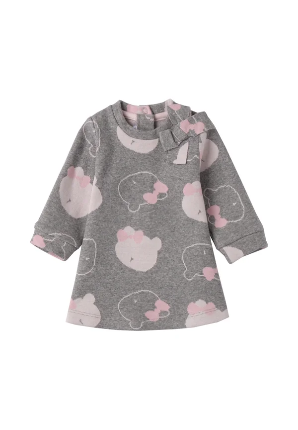 Strickkleid - grigio melange