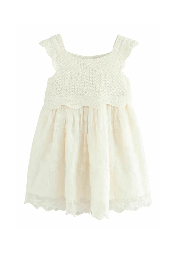 Strickkleid - white