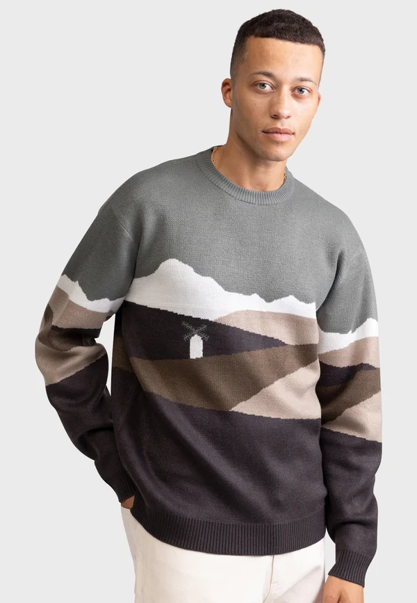 Strickpullover - agave green