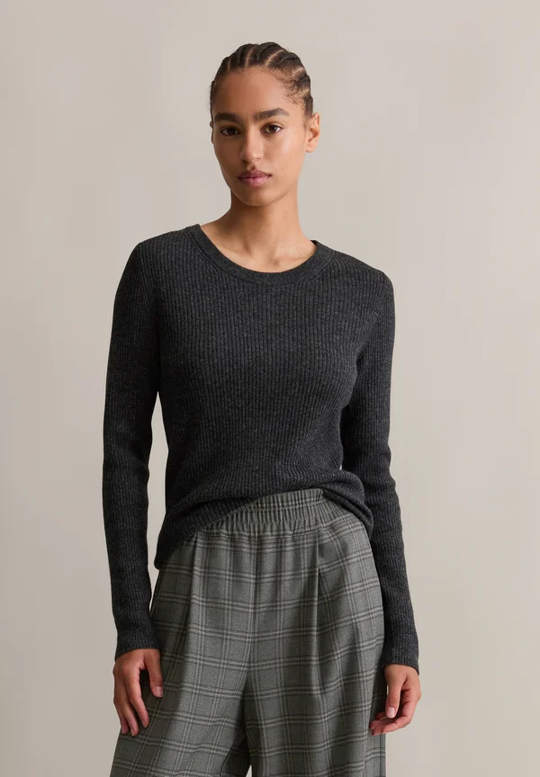 Strickpullover - anthra melange