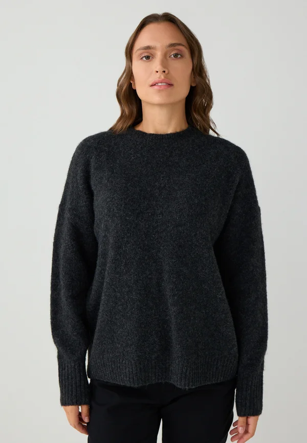Strickpullover - anthracite