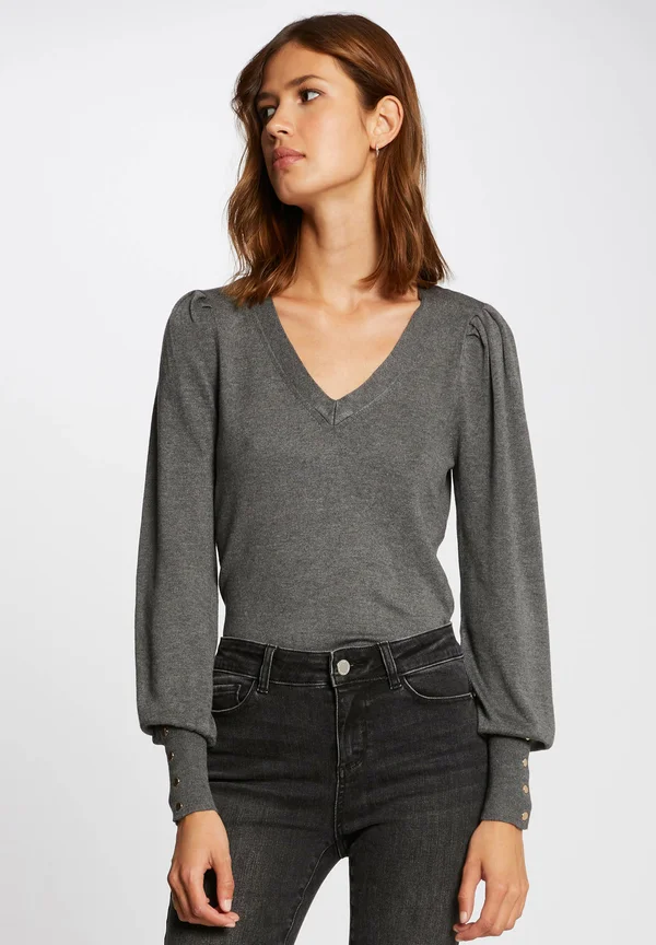 Strickpullover - anthracite