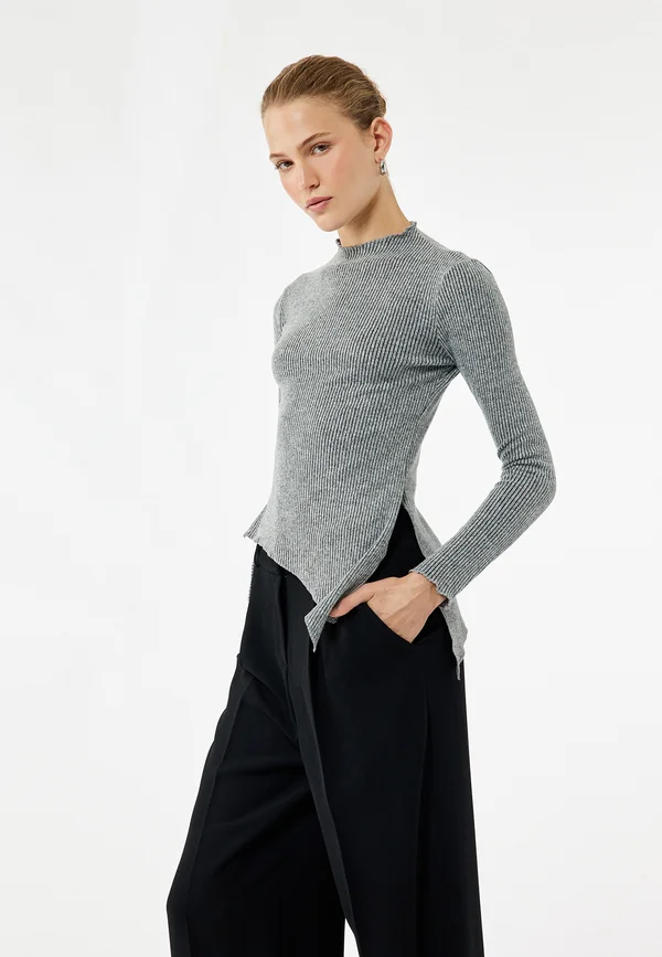 Strickpullover - anthracite