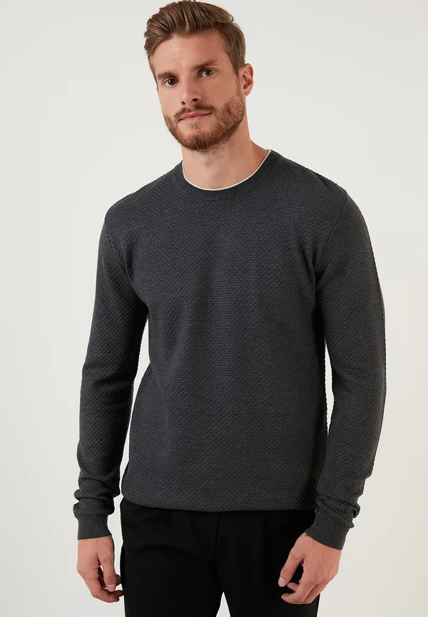 Strickpullover - anthracite