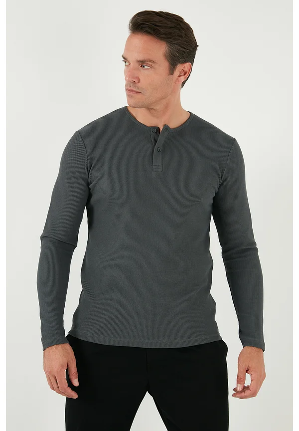 Strickpullover - anthracite