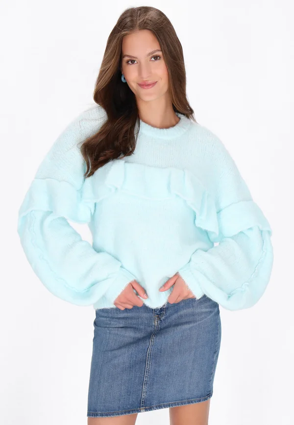 Strickpullover - aqua