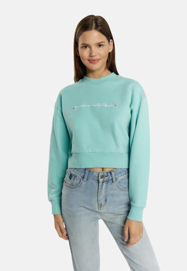 Strickpullover - aqua