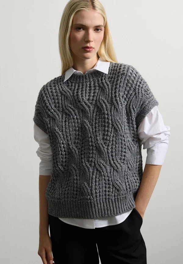 Strickpullover - ash grey