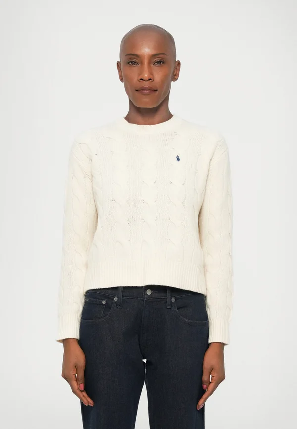 Strickpullover - authentic cream