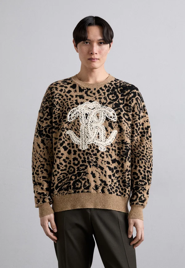 Strickpullover - avorio/nero