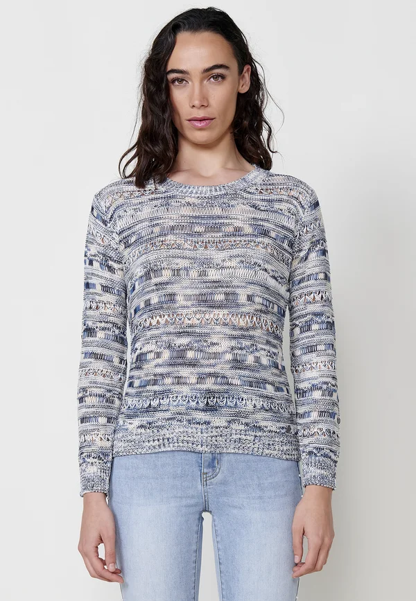 Strickpullover - azul   blue