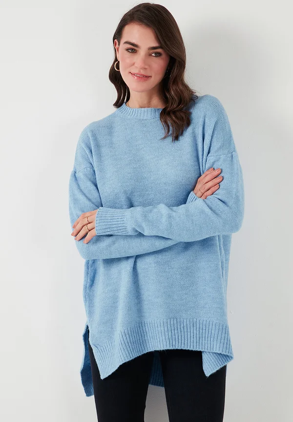 Strickpullover - baby blue