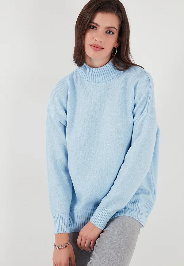 Strickpullover - baby blue