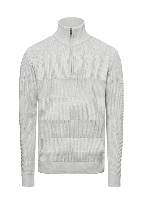 Strickpullover - beige hellgrau