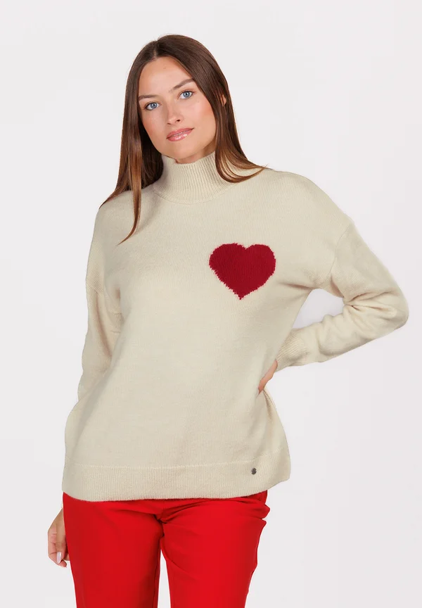 Strickpullover - beige mel