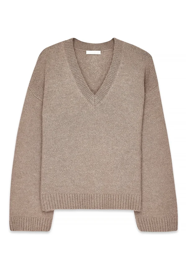 Strickpullover - beige melange