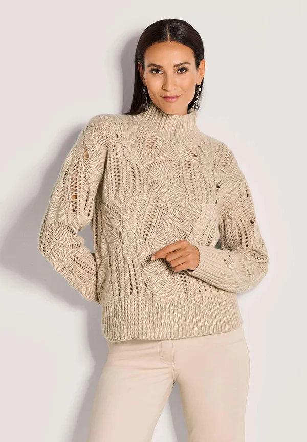 Strickpullover - beige   wool white   melange