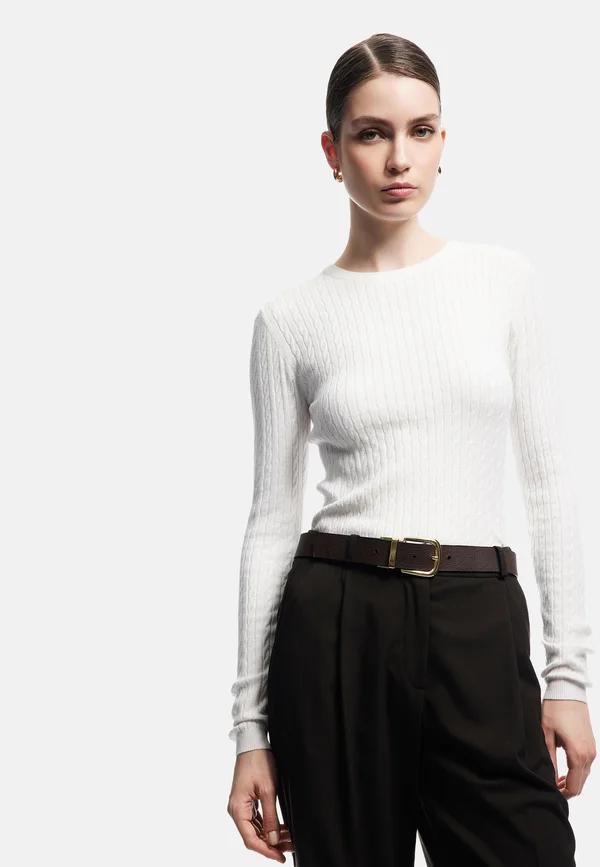 Strickpullover - beige