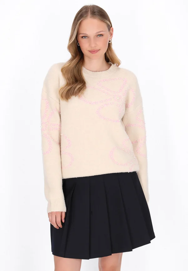 Strickpullover - beige