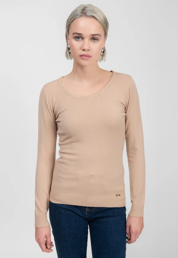 Strickpullover - beige