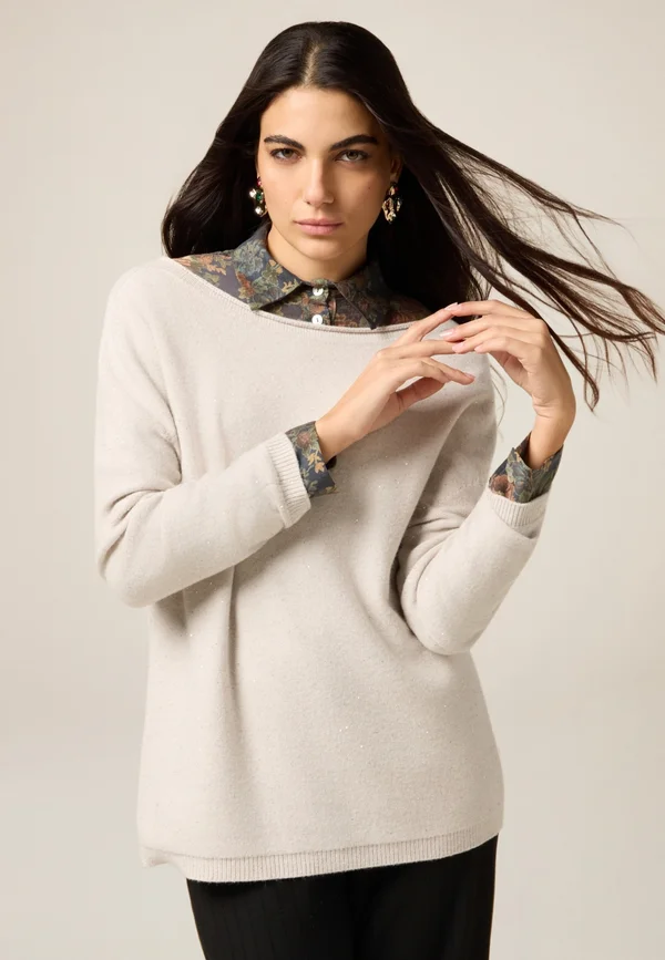 Strickpullover - beige