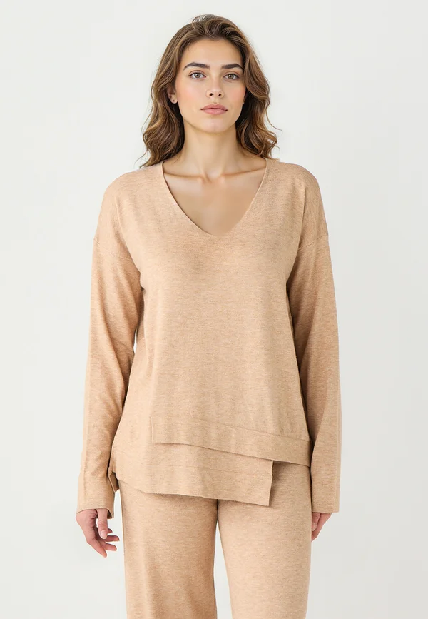 Strickpullover - beige