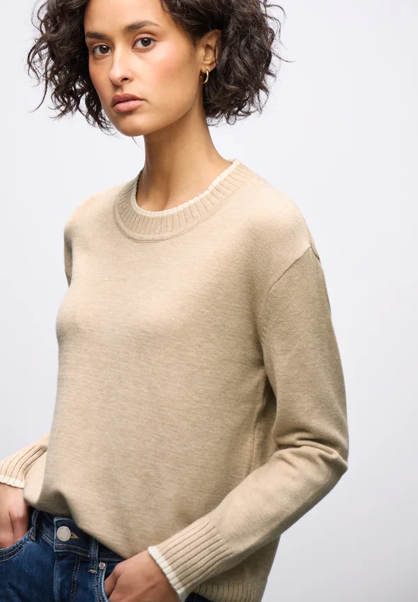 Strickpullover - beige