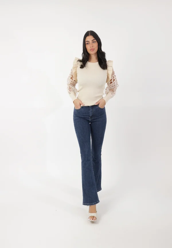 Strickpullover - beige