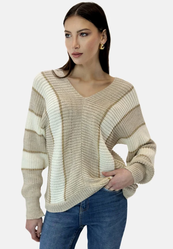 Strickpullover - beige
