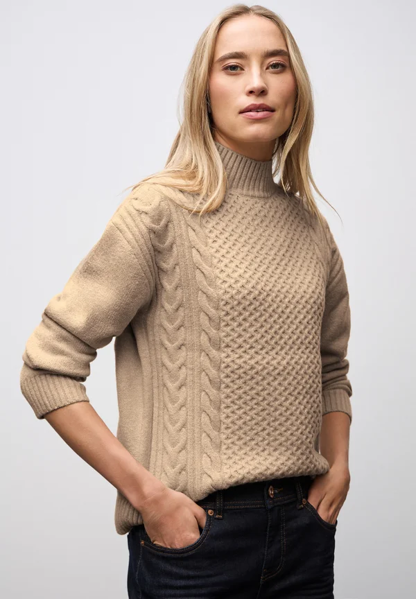 Strickpullover - beige