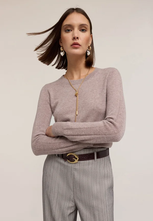 Strickpullover - beige