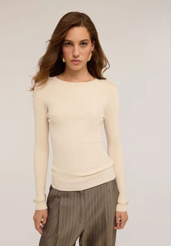 Strickpullover - beige