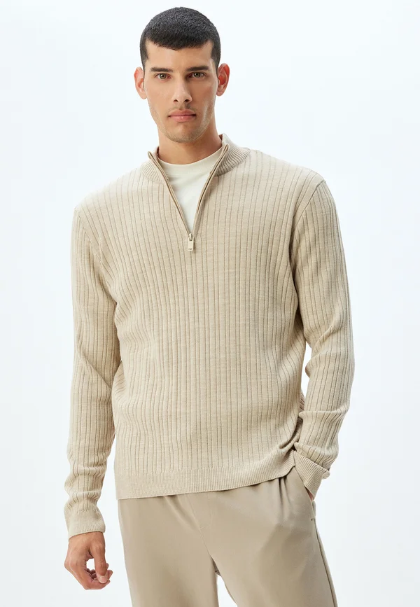 Strickpullover - beige