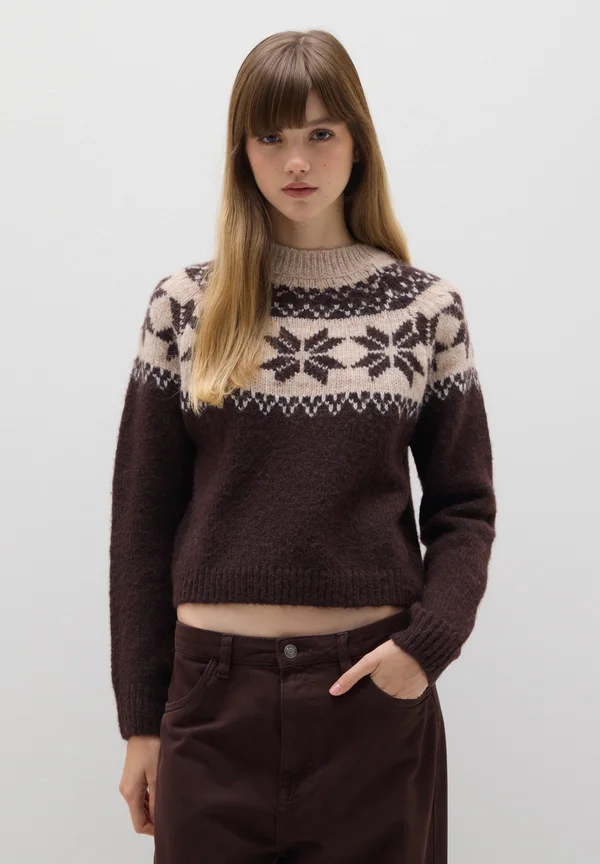 Strickpullover - beige/brown